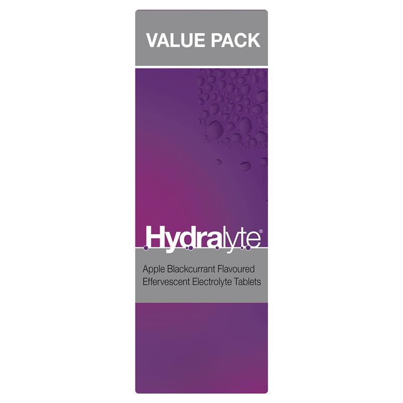 Hydralyte Electrolyte Effervescent Apple Blackcurrant 60 Tablets Exclusive Size - GimmeNow