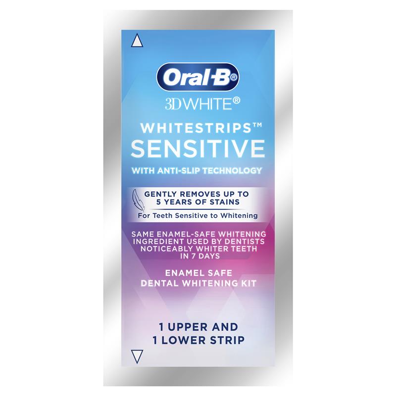 Oral B 3D White Whitening Strips Sensitive 14 Pack - GimmeNow