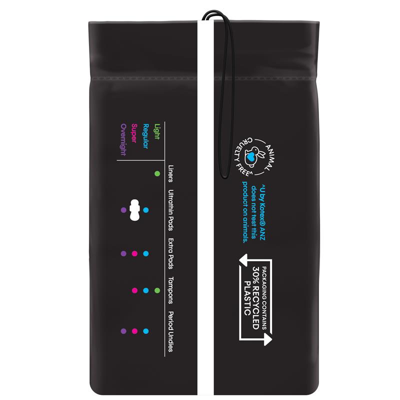 U by Kotex Sport Pads Regular with Wings 12 Pack