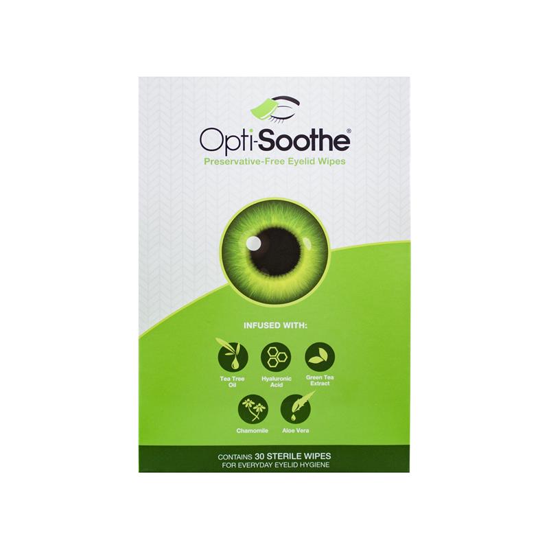 Opti-Soothe Preservative Free Eyelid Wipes 30 Wipes - GimmeNow