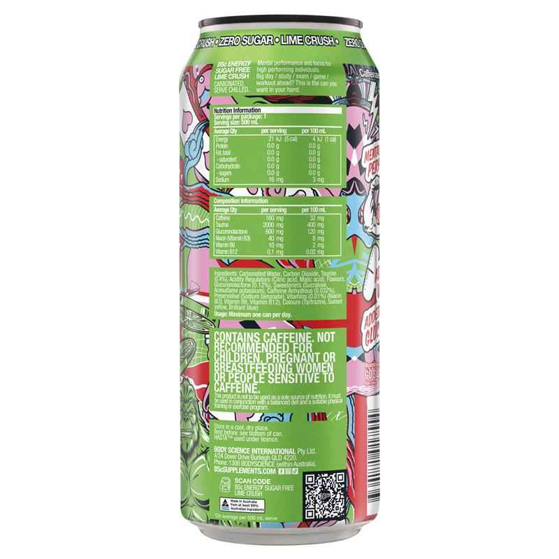 BSc Energy Drink Lime Crush 500ml