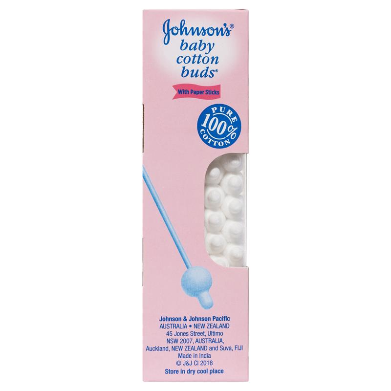 Johnson's Baby Cotton Applicator Buds 60 Pack