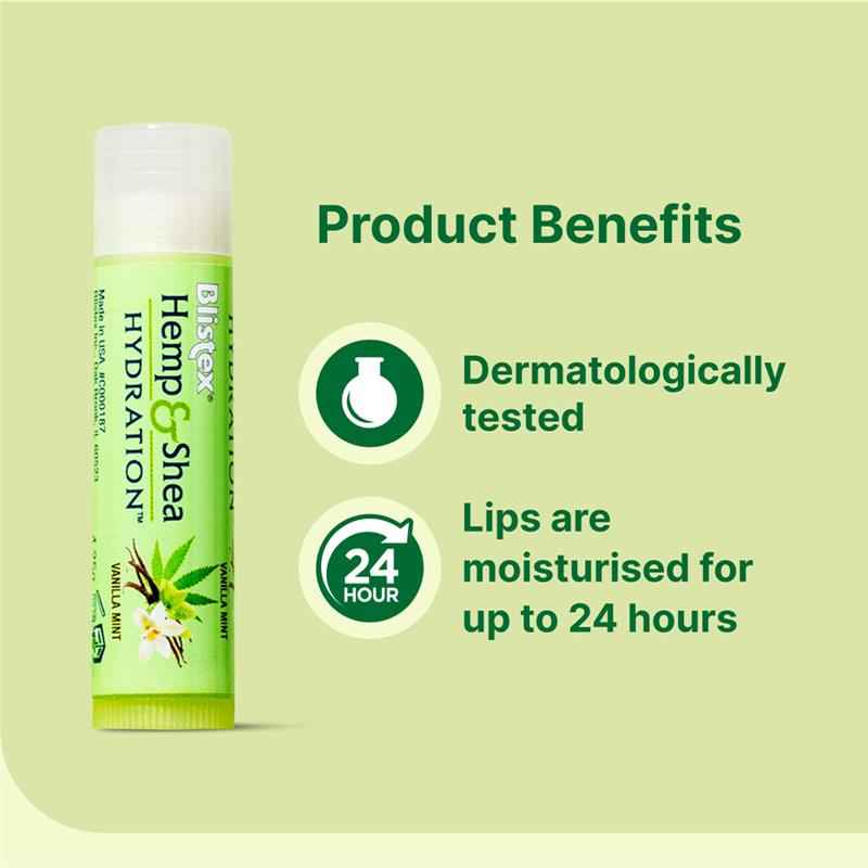 Blistex Hemp & Shea Hydration Lip 4.25g Stick