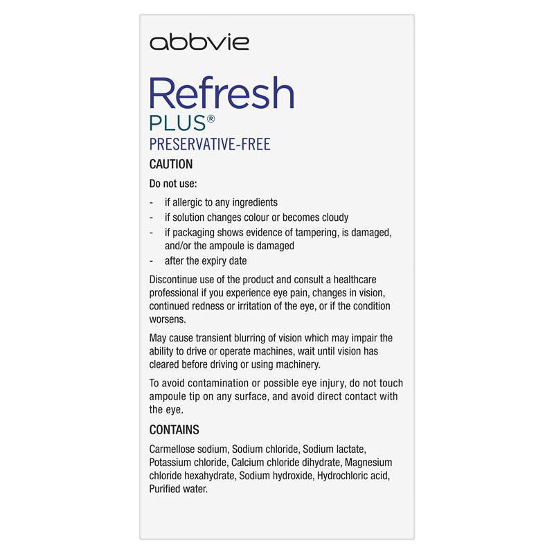Refresh Plus Eye Drop 0.4ml 60 Vials Exclusive Pack - GimmeNow