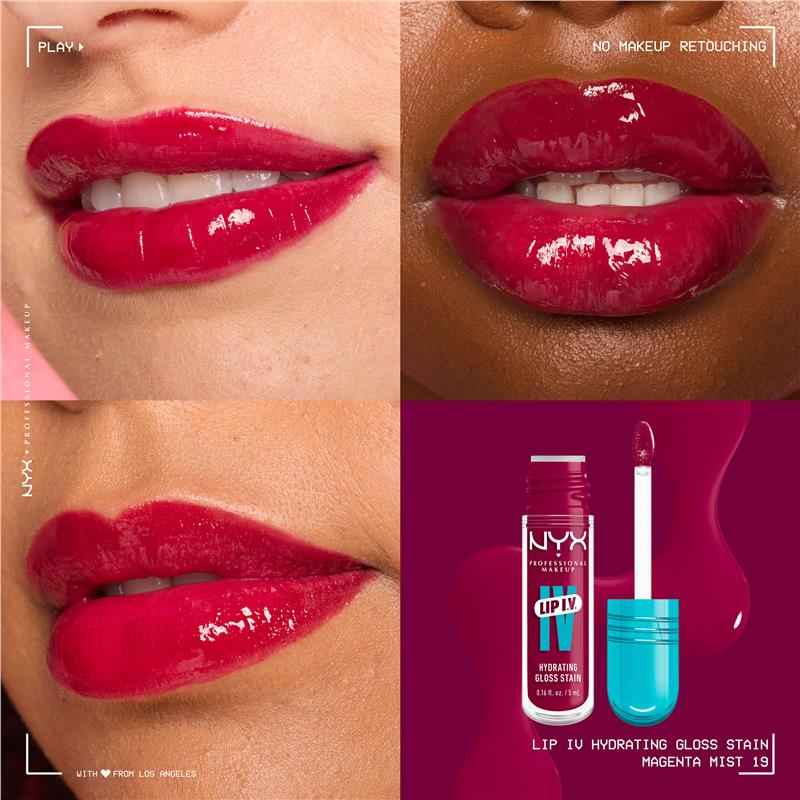 NYX Lip IV Hydrating Gloss Stain Magenta Mist