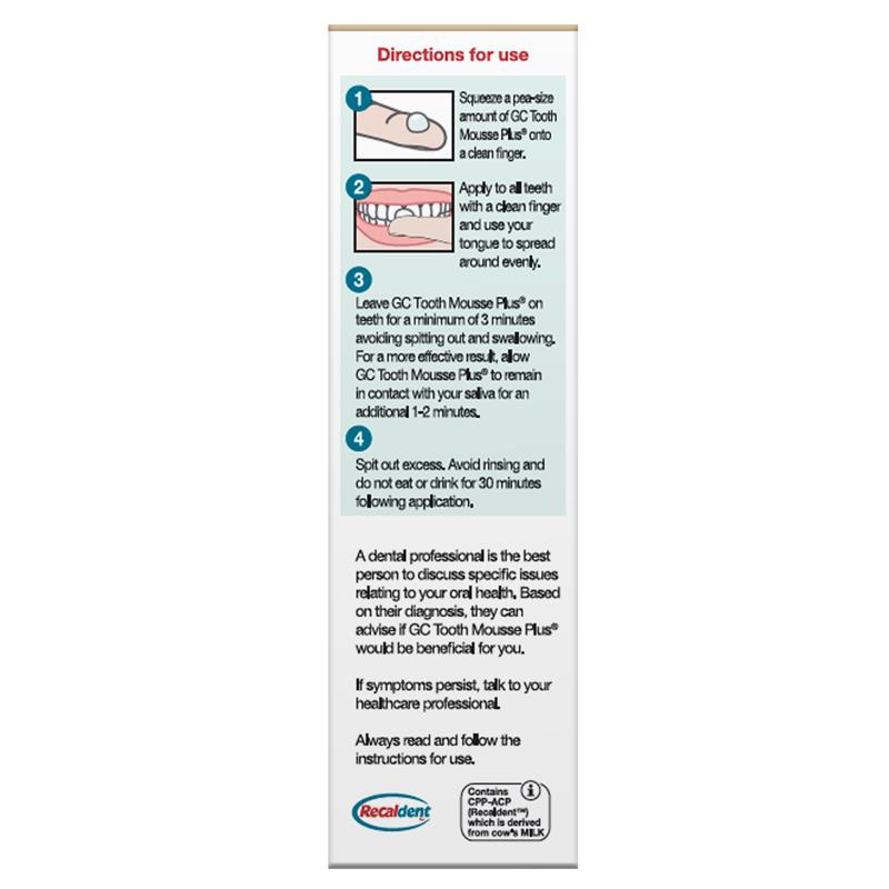 GC Tooth Mousse Plus Vanilla 40g - GimmeNow