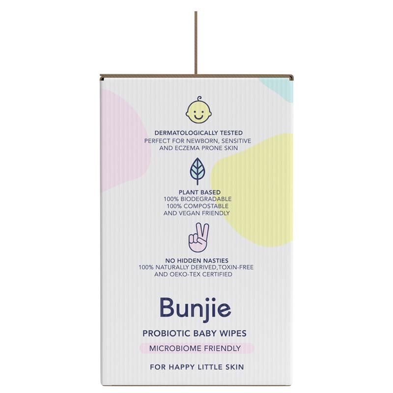 Bunjie Probiotic Baby Wipes 3 x 80 Pack - GimmeNow