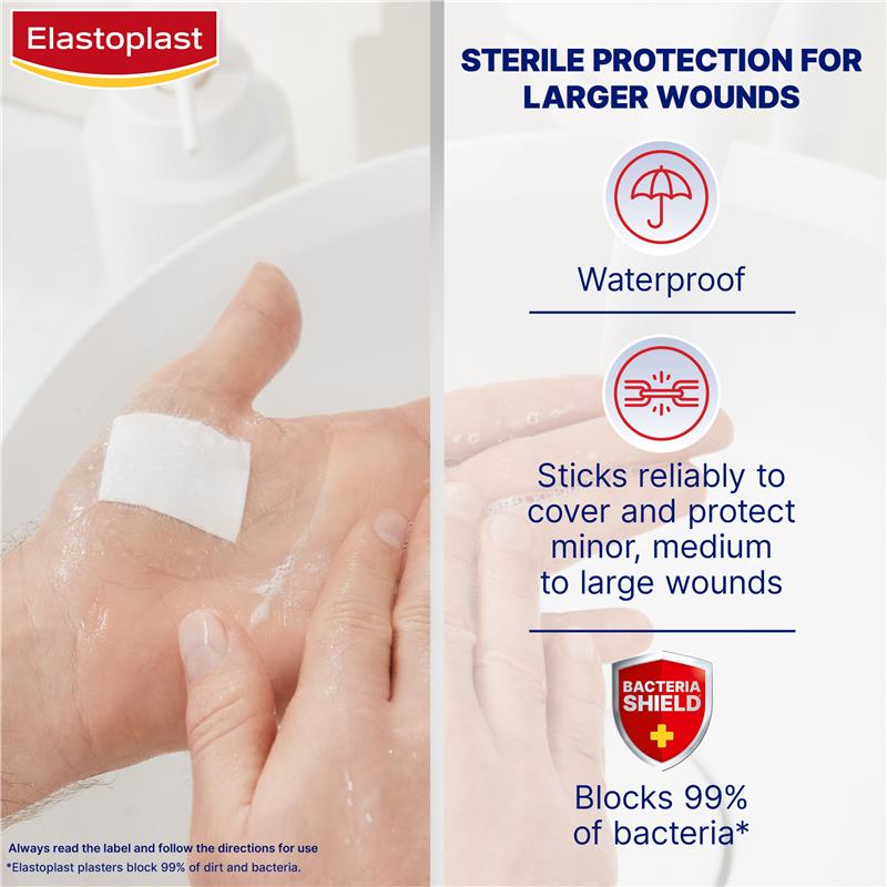 Elastoplast Waterproof Dressing XL 6x7cm 5 Pack - GimmeNow
