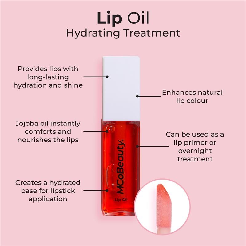 MCoBeauty Lip Oil Hydrating Treatment Sheer Red