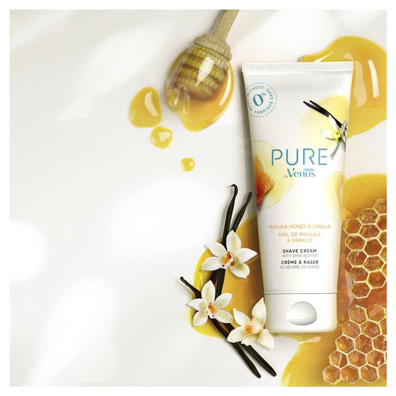 Gillette Venus Pure Shaving Cream Manuka Honey & Vanilla 174g - GimmeNow