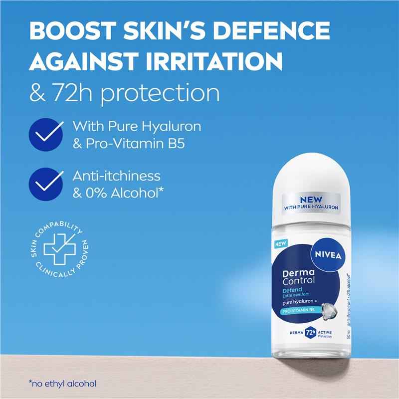 NIVEA Women Deodorant Roll On Derma Control Defend 50ml