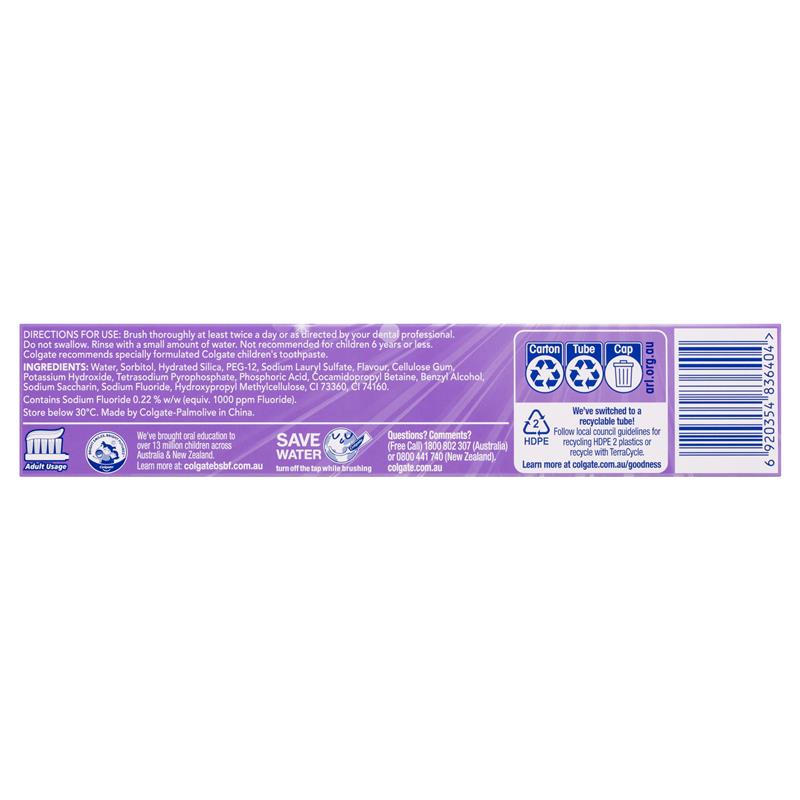Colgate Toothpaste Advanced Whitening Purple 120g - GimmeNow