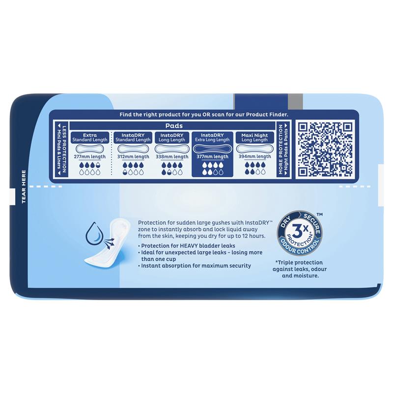 Tena Pads InstaDry 6 Pack