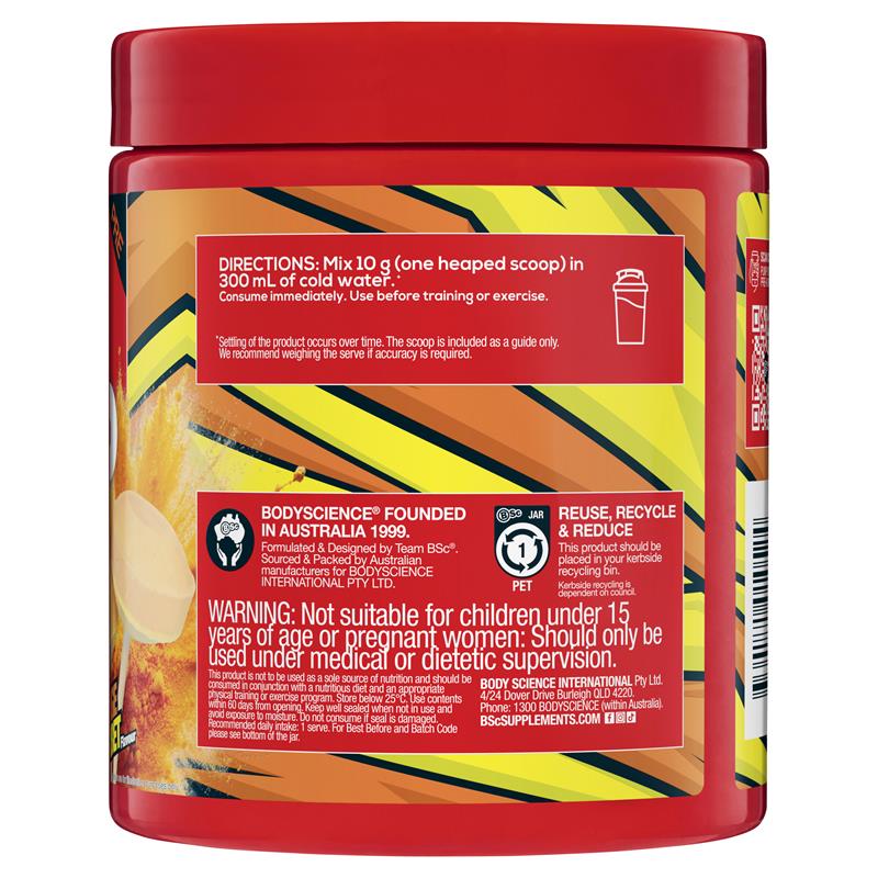 BSc Pump Non Stim Pre-Workout Orange Sherbet 300g