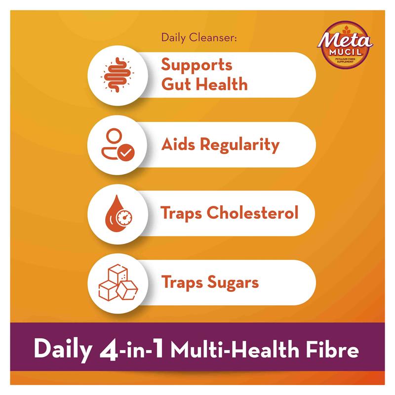 Metamucil Fibre Supplement Lemon Lime Smooth 114 Doses - GimmeNow