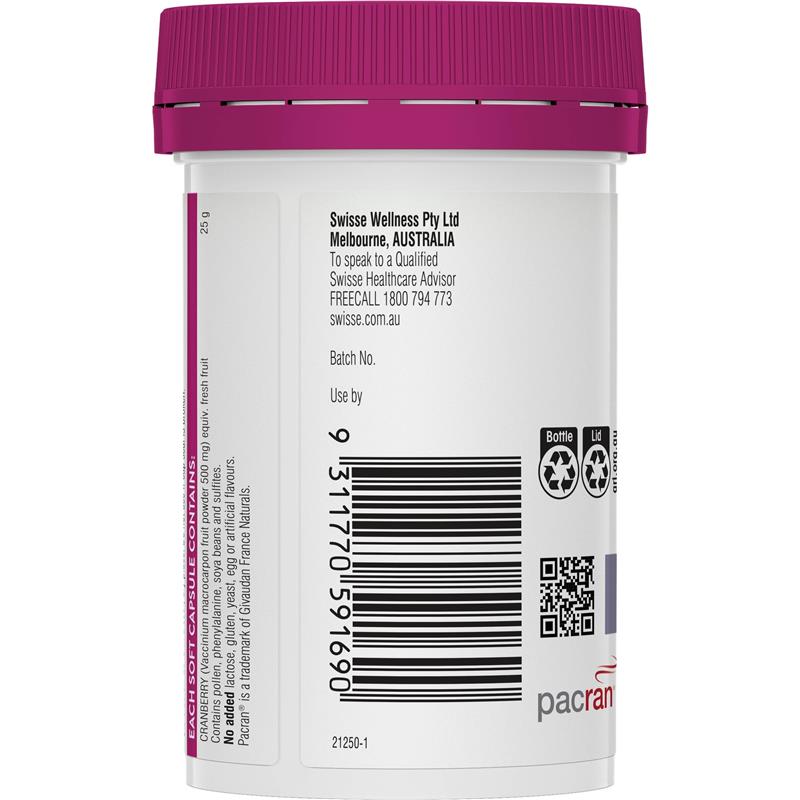 Swisse Cranberry 25000mg 30 Capsules - GimmeNow
