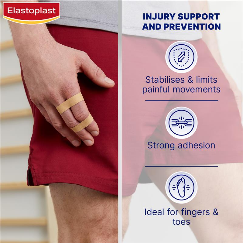 Elastoplast 36001 Sport Rigid Strapping Tape 12.5mmx10m Tan - GimmeNow