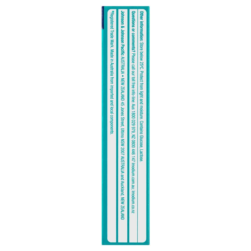 Imodium Advanced Diarrhoea Plus Wind Pain Chewable Tablets Mint Flavour 12 Pack