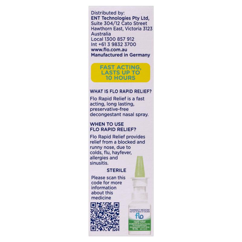 FLO Rapid Relief Nasal Decongestant 15mL - GimmeNow