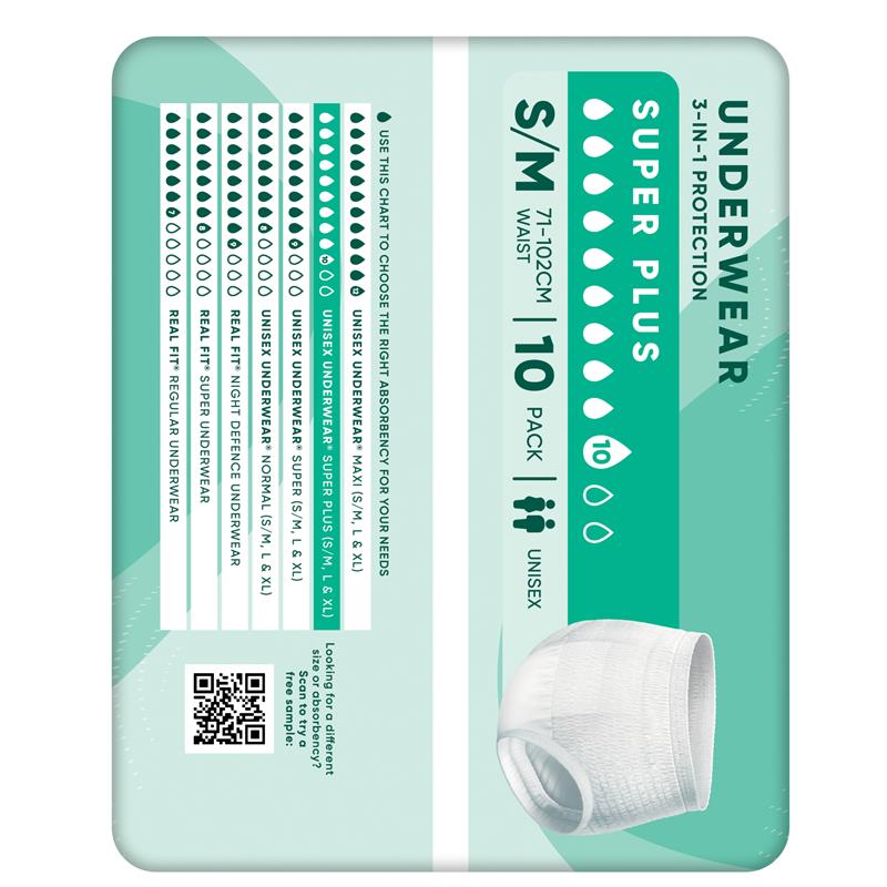 Depend Expert Care Incontinence Underwear Super Plus S/M 10 Pack