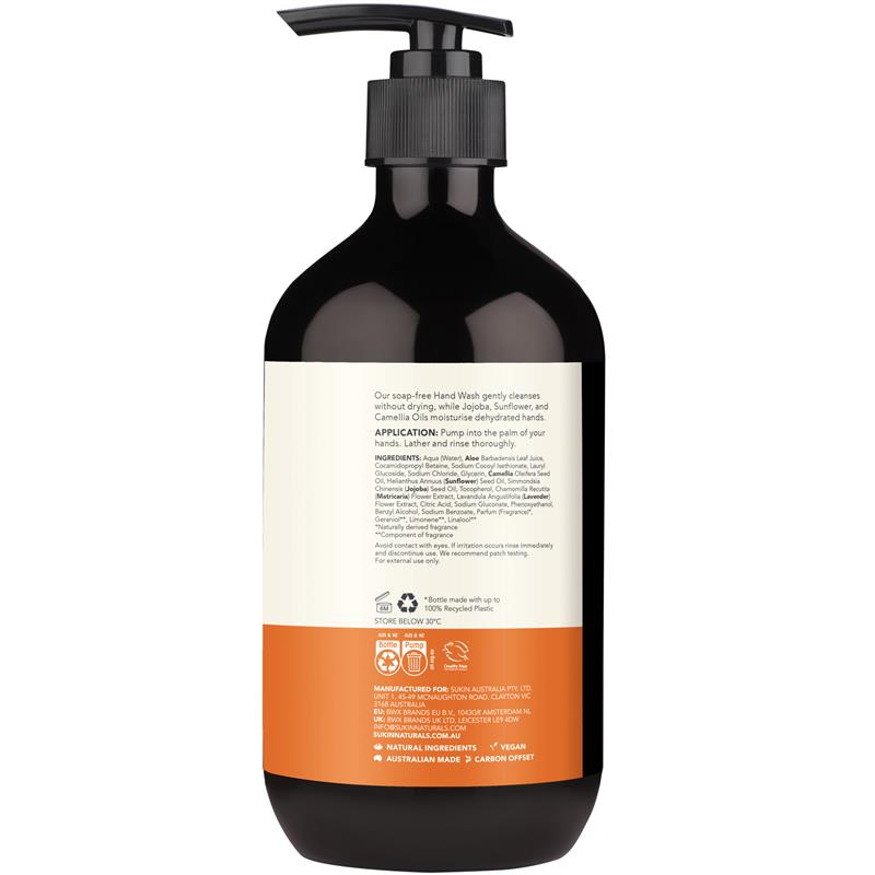 Sukin Cleansing Hand Wash Ylang Ylang & Cedar 500ml