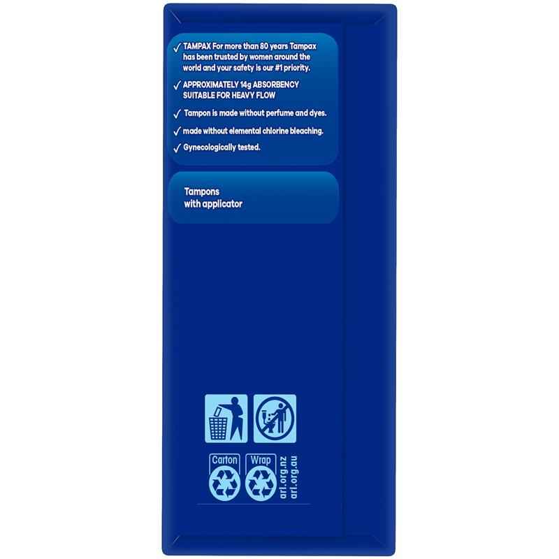 Tampax Super Tampons with Applicator 20 Pack