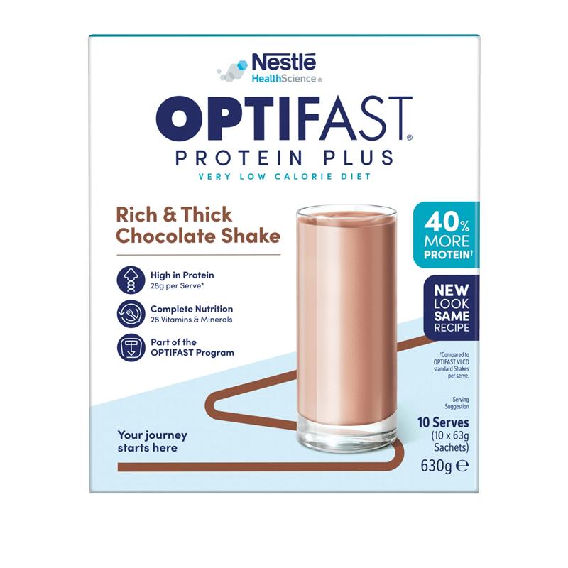 Optifast VLCD Protein Plus Shake Chocolate 10 Pack 630g - GimmeNow