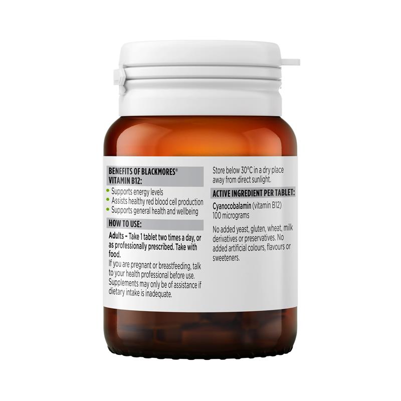 Blackmores B12 100MCG 75 Tablets - GimmeNow