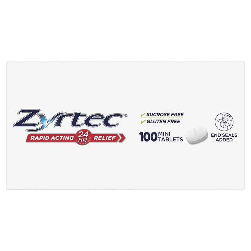 Zyrtec 10mg 100 Tablets Exclusive Size