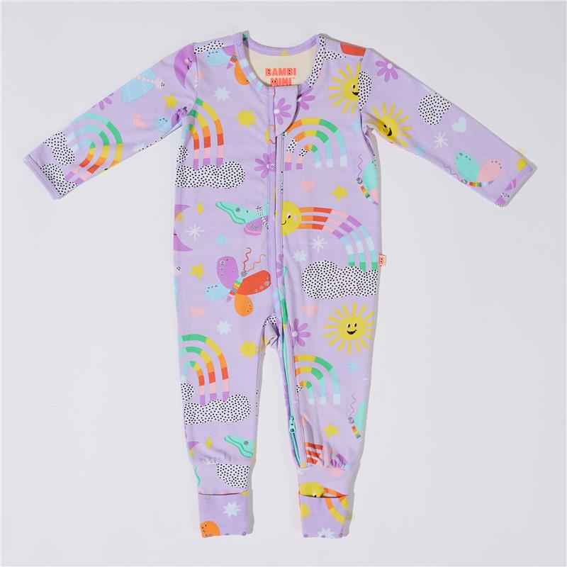 Bambi Mini Co. Wrigglesuit 0 Newborn Pastel Lilac