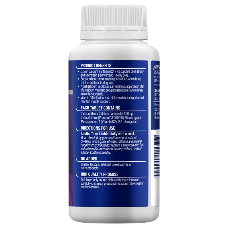 Ostelin Calcium & D3 + K2 120 Tablets Exclusive Size