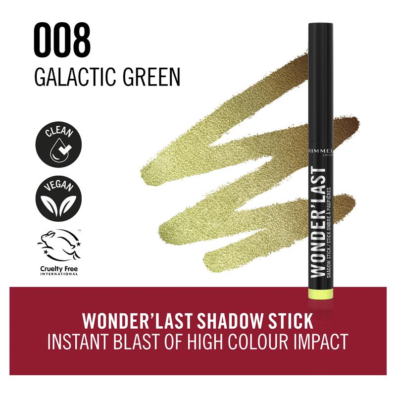 Rimmel Wonder Last Shadow Stick 008 Galactic Green
