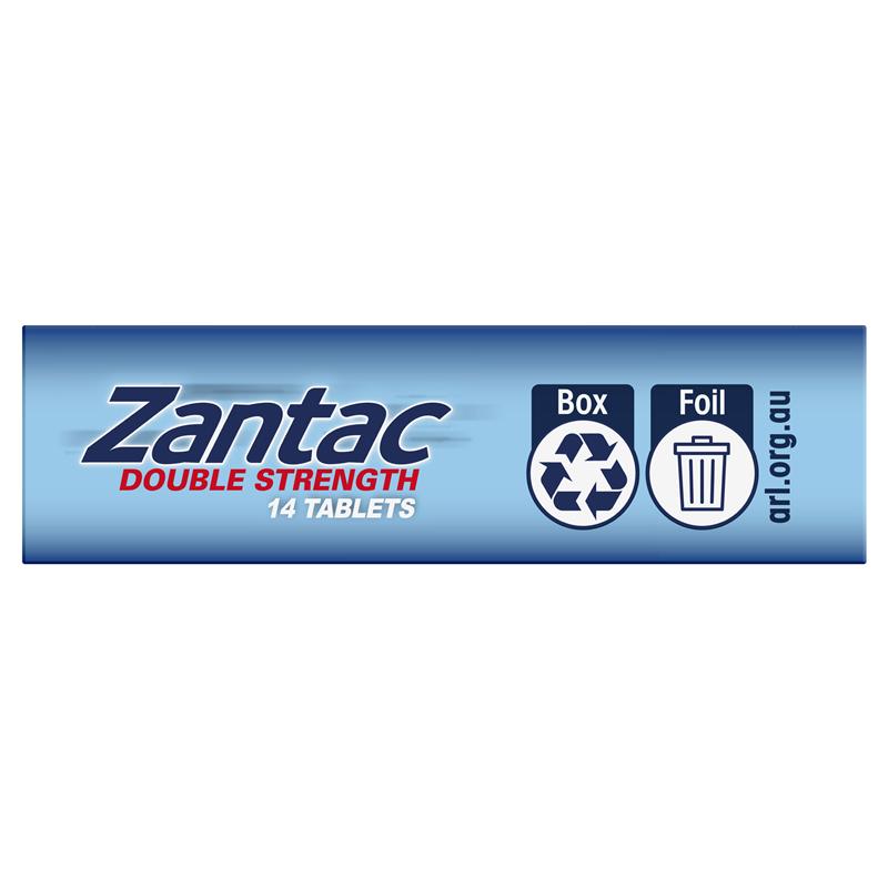 Zantac Double Strength 24 Hour 300mg 14 Tablets