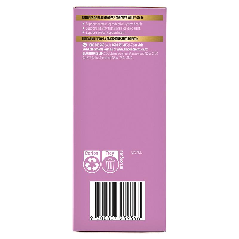 Blackmores Conceive Well Gold 28 Tablets & 28 Capsules - GimmeNow