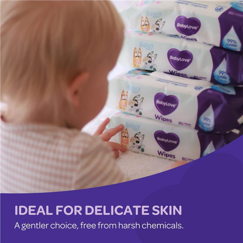 Babylove Water Wipes 80 Pack