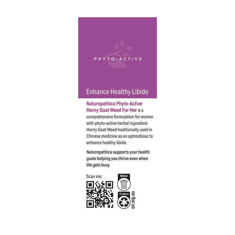 Naturopathica Horny Goat Weed For Her 50 Tablets