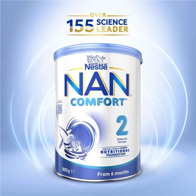 Nestle NAN COMFORT 2 Baby Follow-on Formula Powder, From 6 to 12 Months – 800g