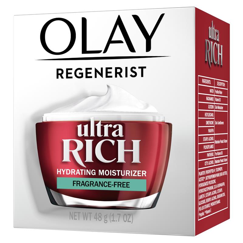 Olay Regenerist Ultra Rich Hydrating Cream Fragrance Free 48g - GimmeNow