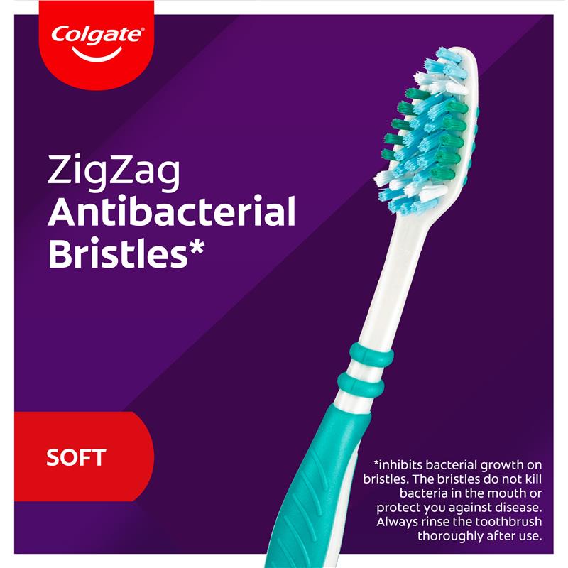 Colgate Zig Zag Deep Interdental Clean Toothbrush Flex Soft Value 3 Pack - GimmeNow