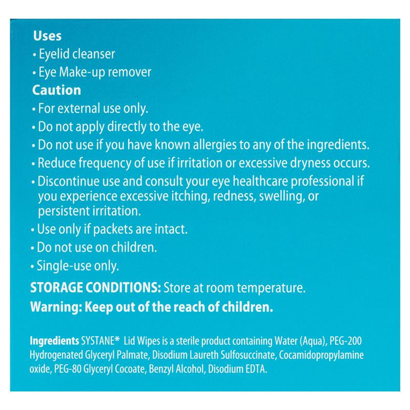 Systane Lid Wipes 30 Pack - GimmeNow