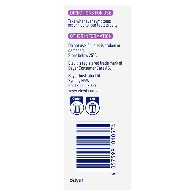 Elevit Morning Sickness Relief Pregnancy 60 Tablets - GimmeNow