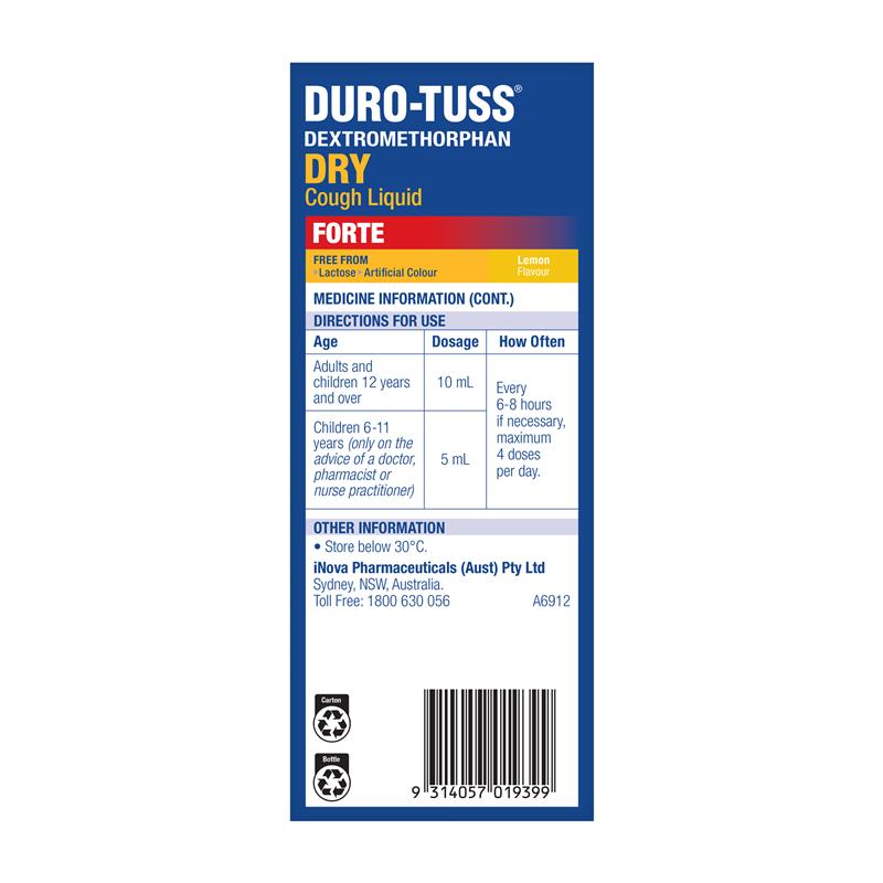 Durotuss Dry Cough Liquid Forte 200ml