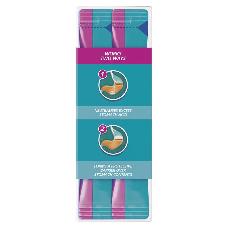 Gaviscon Dual Action Liquid Sachets Peppermint 24 Pack