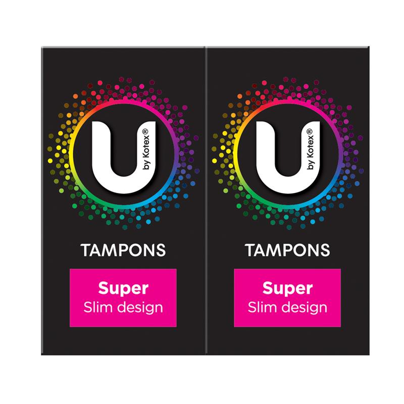 U by Kotex Slim Tampons Super 32 Pack - GimmeNow