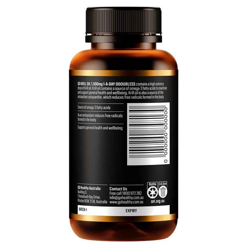 GO Healthy Krill Oil 1500mg 60 Capsules