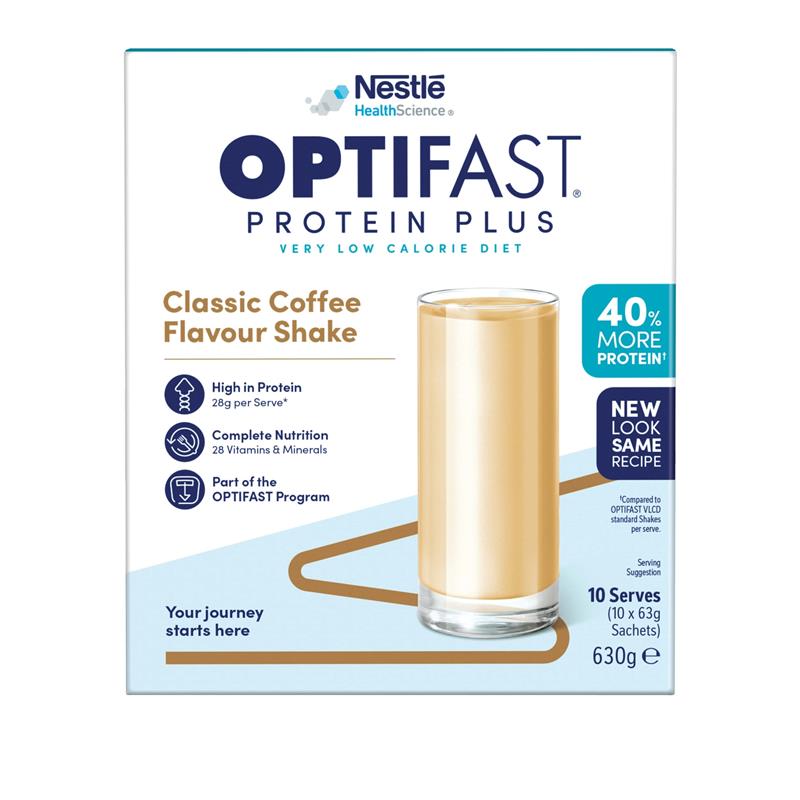 Optifast VLCD Protein Plus Shake Coffee 10 Pack 630g - GimmeNow