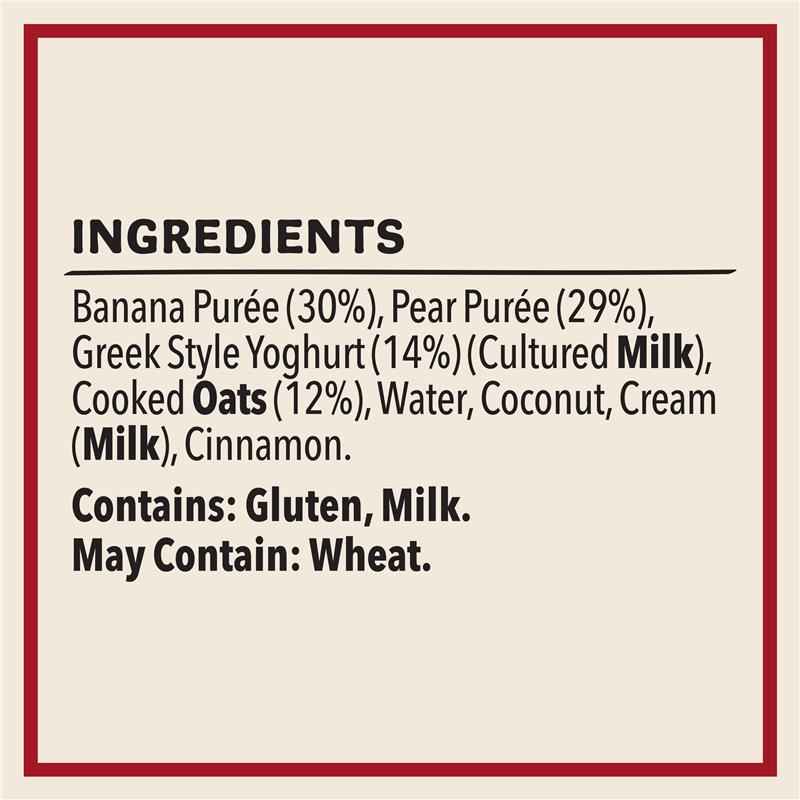 Heinz Banana & Oat Smoothie with Greek style Yoghurt Pouch 120g 8m+