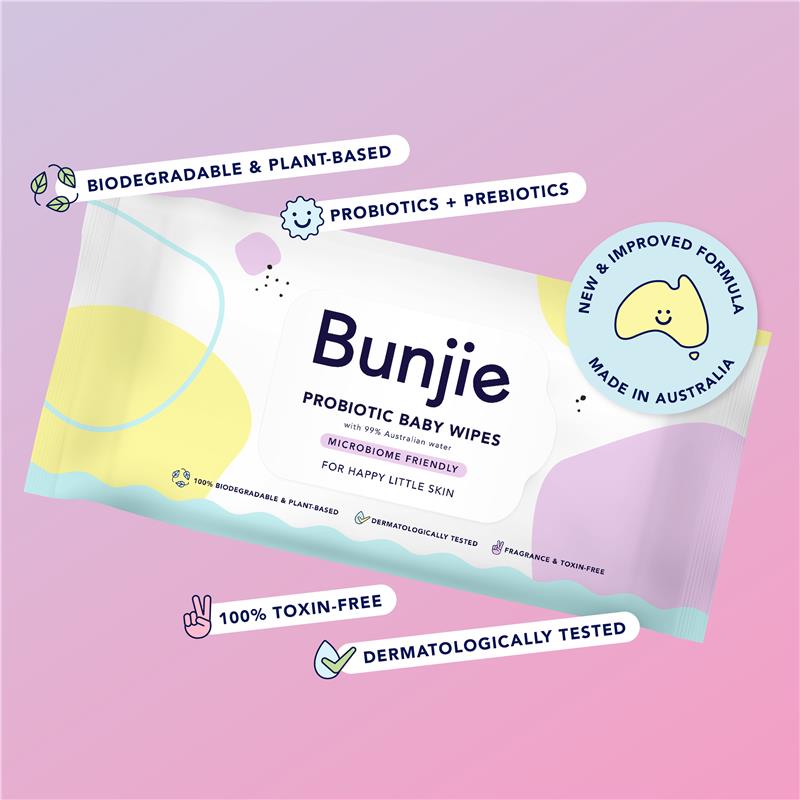 Bunjie Travel Pack Baby Wipes 20 Pack