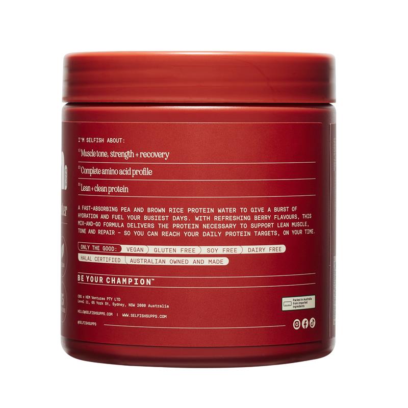 Selfish Give Me Protein Water Very Berry Flavour 300g - GimmeNow