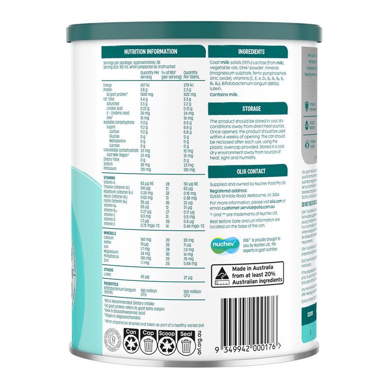 Oli6 - Stage 4 Goat A2 Milk Junior Drink 800g